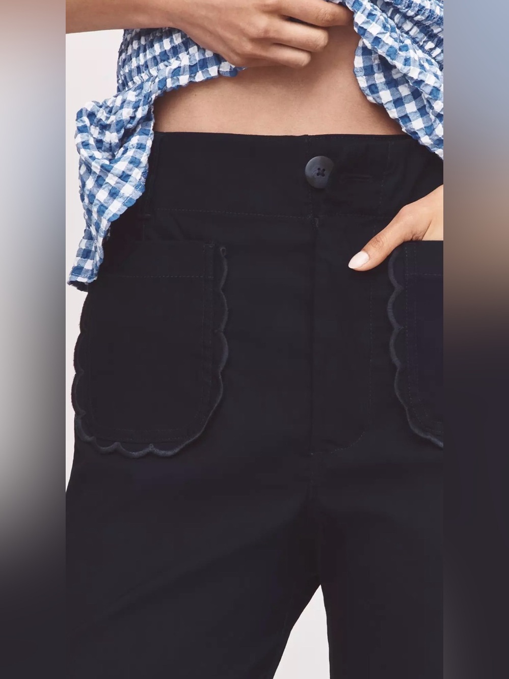 Maeve Colette Scallop Pants - Picture 3 of 6